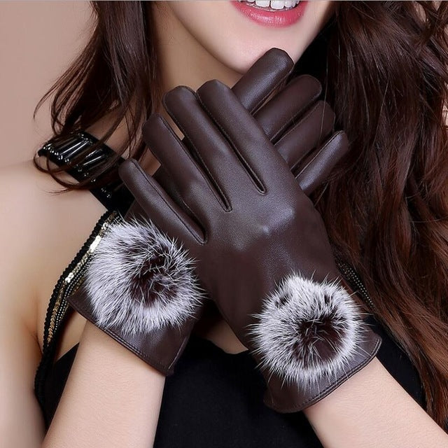 LADY THICK EUROPEAN AND AMERICAN FEMALE TOUCH SCREEN GLOVES